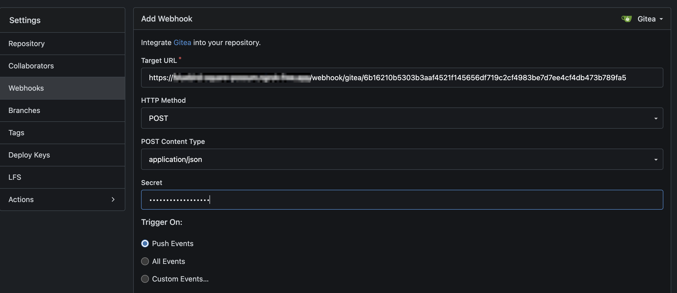 Webhooks Form